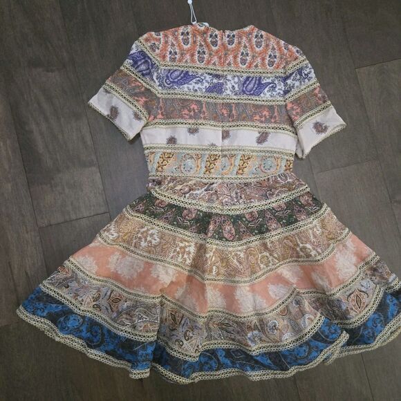 Zimmermann Devi Linen Mini Dress Size 0 4 US NWT - Picture 11 of 14
